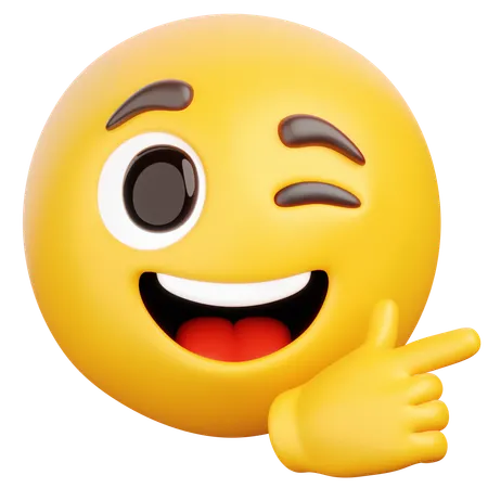 Sassy Wink  3D Icon