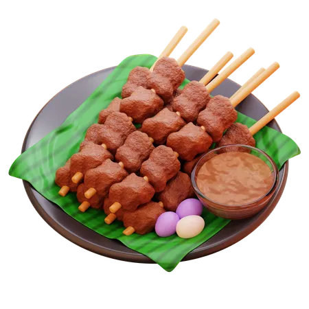 Satay  3D Icon