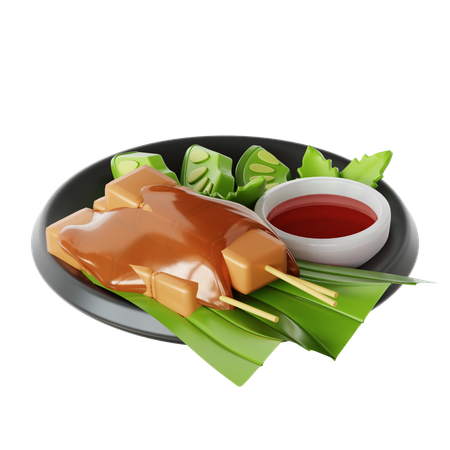 Satay  3D Icon