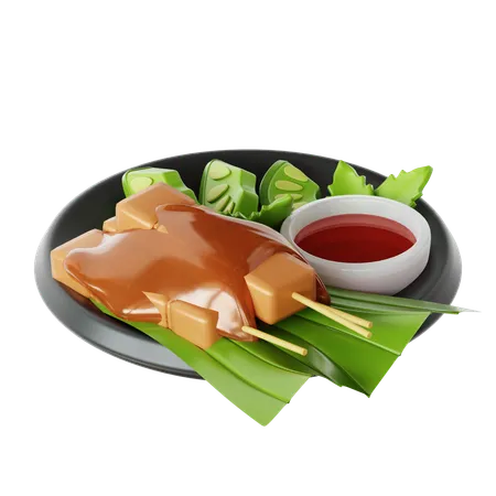 Satay  3D Icon