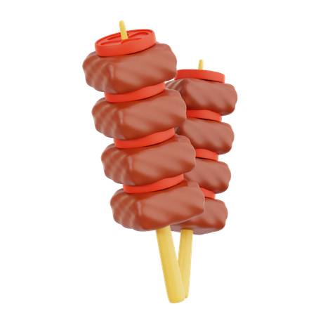 Satay  3D Icon