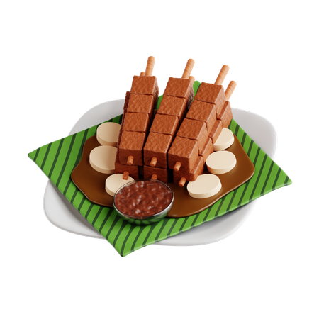 Satay  3D Icon