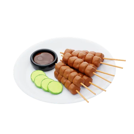 Satay  3D Icon