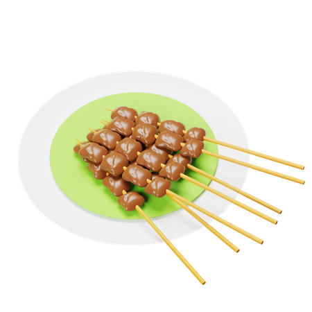 Satay  3D Icon