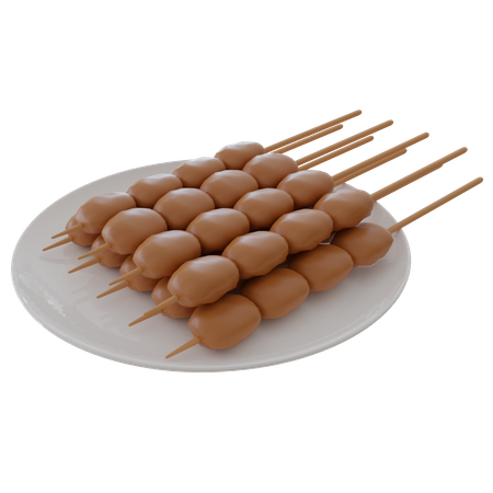 Satay  3D Icon