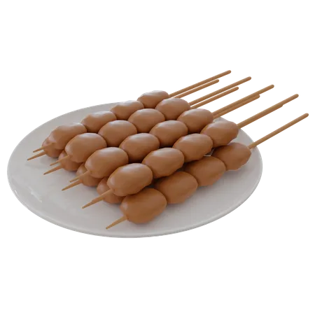 Satay  3D Icon