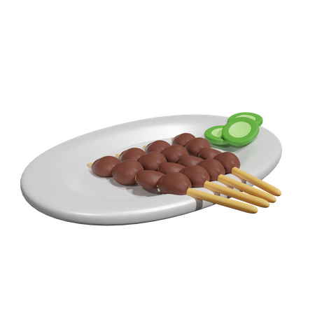 Satay  3D Icon