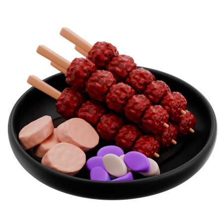 Satay  3D Icon