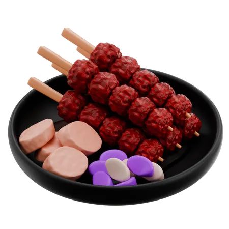 Satay  3D Icon