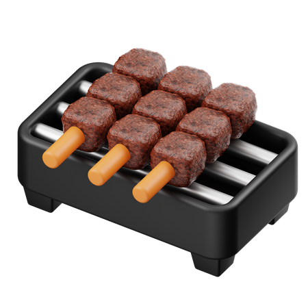 Satay  3D Icon