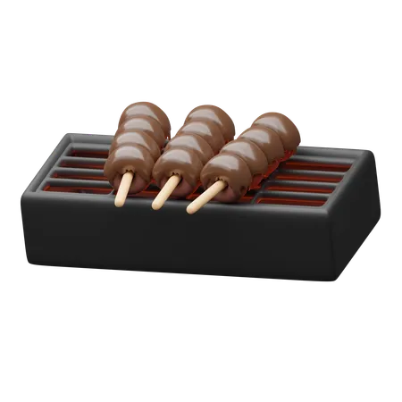 Satay  3D Icon