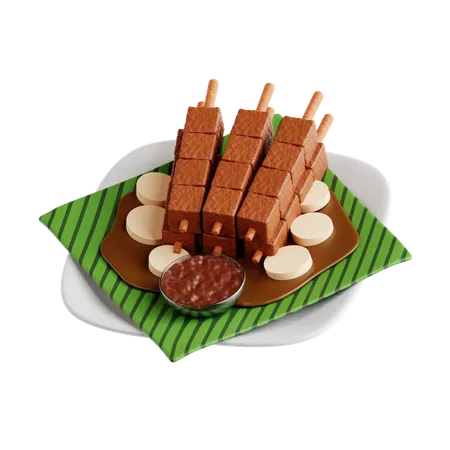 Satay  3D Icon
