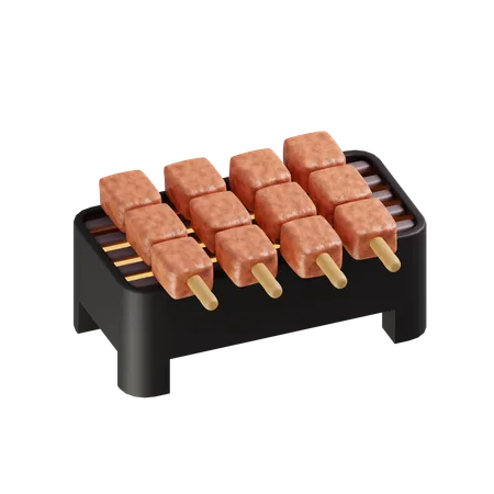 Satay  3D Icon