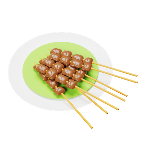 Satay  3D Icon