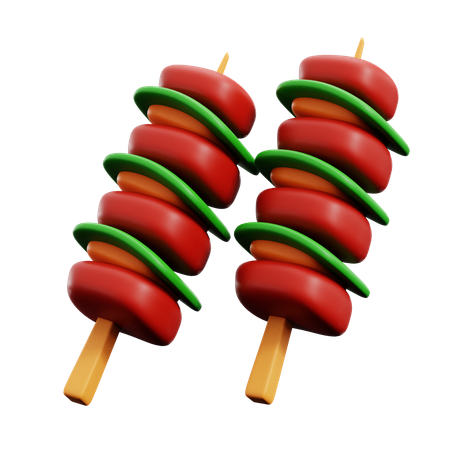 Satay  3D Icon