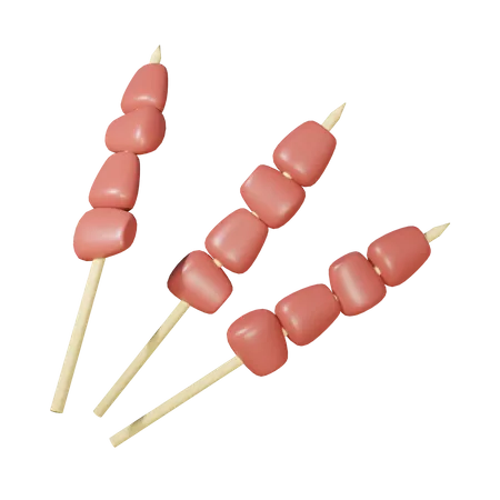 Satay  3D Illustration