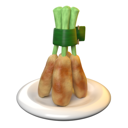 Satay Lilit  3D Icon