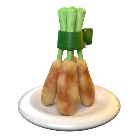 Satay Lilit  3D Icon