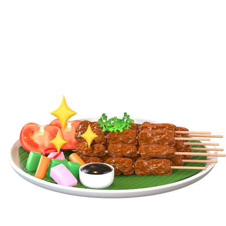 Sate  3D Icon