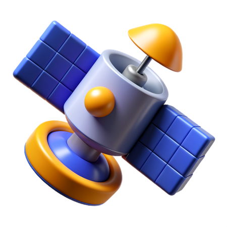 Satélite  3D Icon