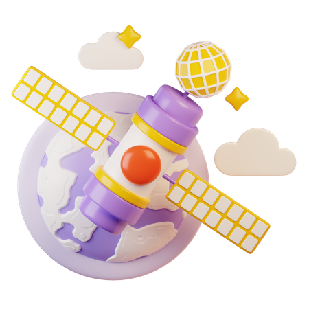 Satélite  3D Icon