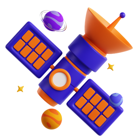 Satélite  3D Icon