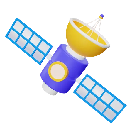 Satelite 3 D Illustration 3D Icon