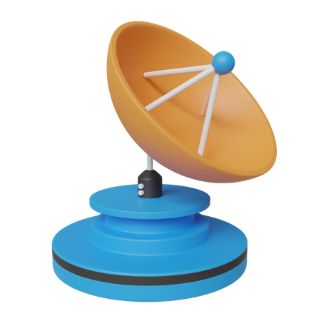 Satelite Dish 3D Icon