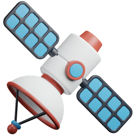 Satélite espacial  3D Icon