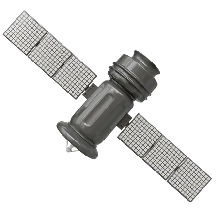 Satélite en órbita  3D Icon