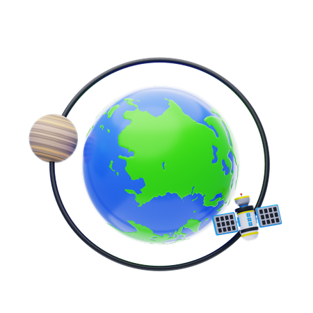 Rádio via satélite  3D Icon