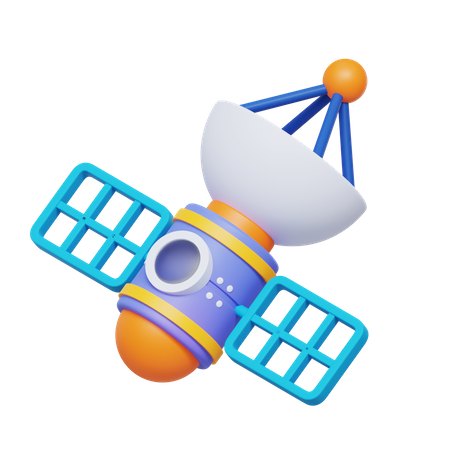 Satellit  3D Icon