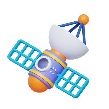 Satellit  3D Icon