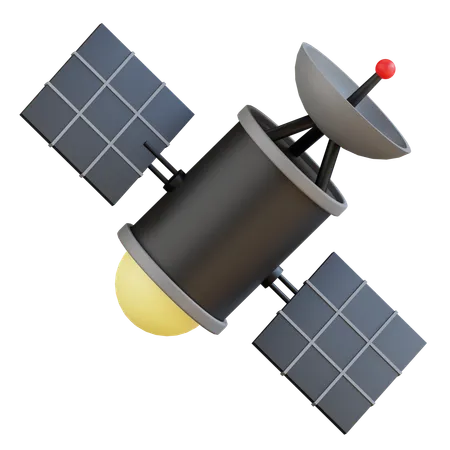 3 D Satellite Icon Illustration 3D Icon