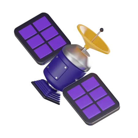 Science And Technology With Striking Portraying Satellite Research An Ideal Choice For Projects Exploring Cosmos Space Exploration And Scientific Advancements 3 D Render Illustration 3D Icon