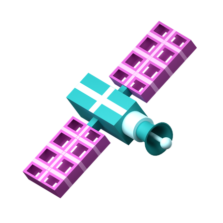 衛星  3D Icon