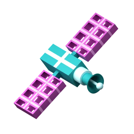 衛星  3D Icon