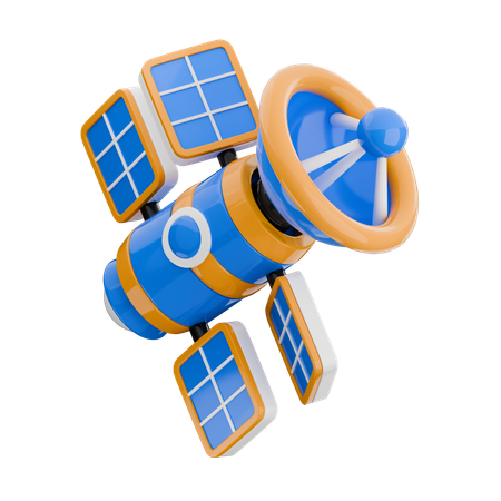 衛星  3D Icon