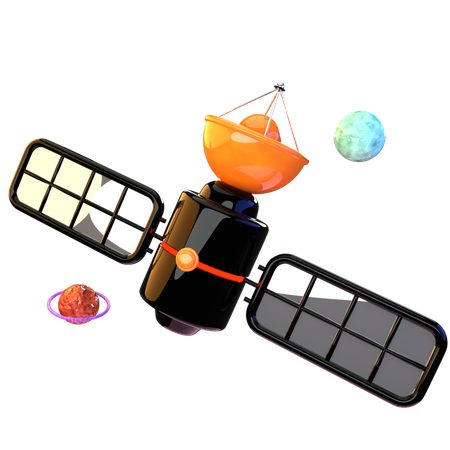 Satellite  3D Icon