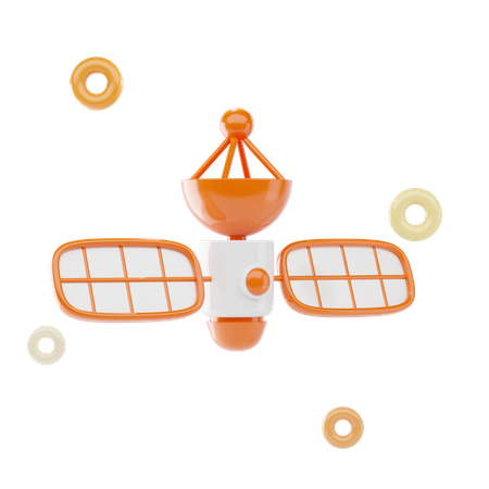 衛星  3D Icon
