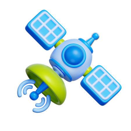 위성  3D Icon