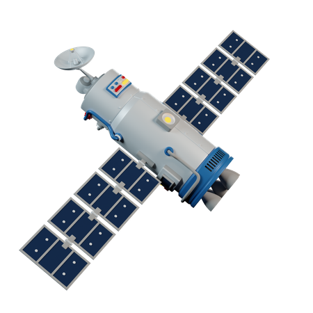 Satellite  3D Illustration