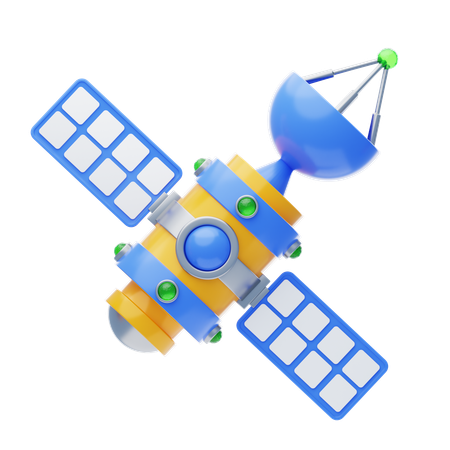 Satellite artificiel  3D Icon