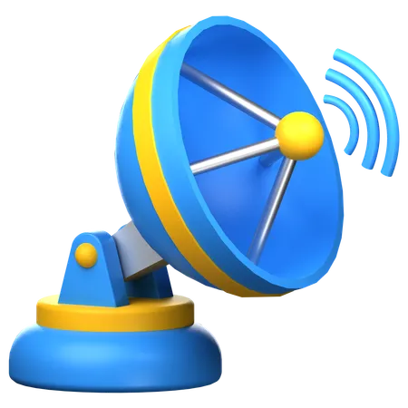 Satellite Dish 3 D Icon 3D Icon