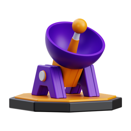 위성 접시  3D Icon