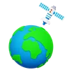 satellite en orbite autour de la Terre