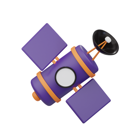 Satellite spatial  3D Icon