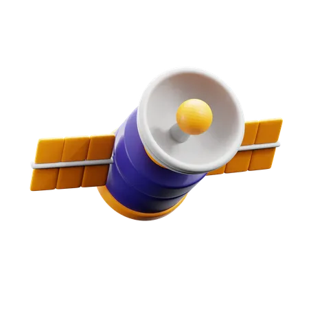 Satellite spatial  3D Icon