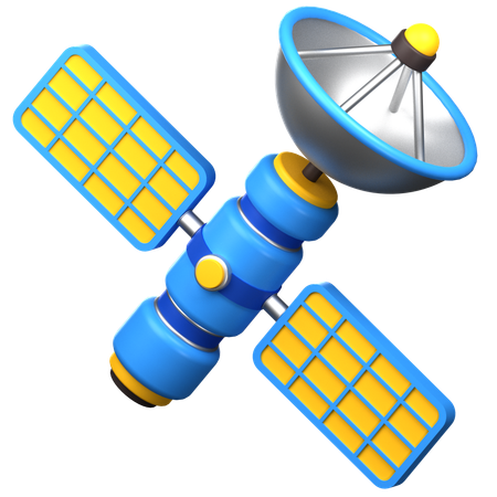 Satellite spatial  3D Icon