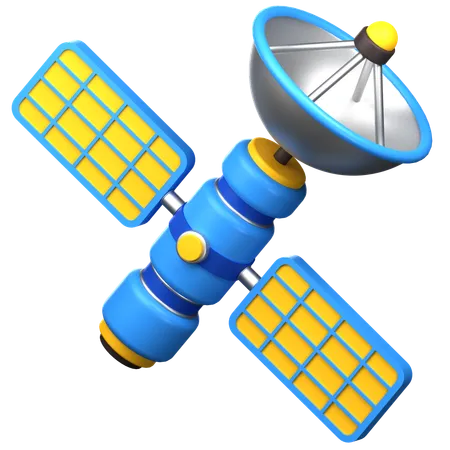 Satellite spatial  3D Icon